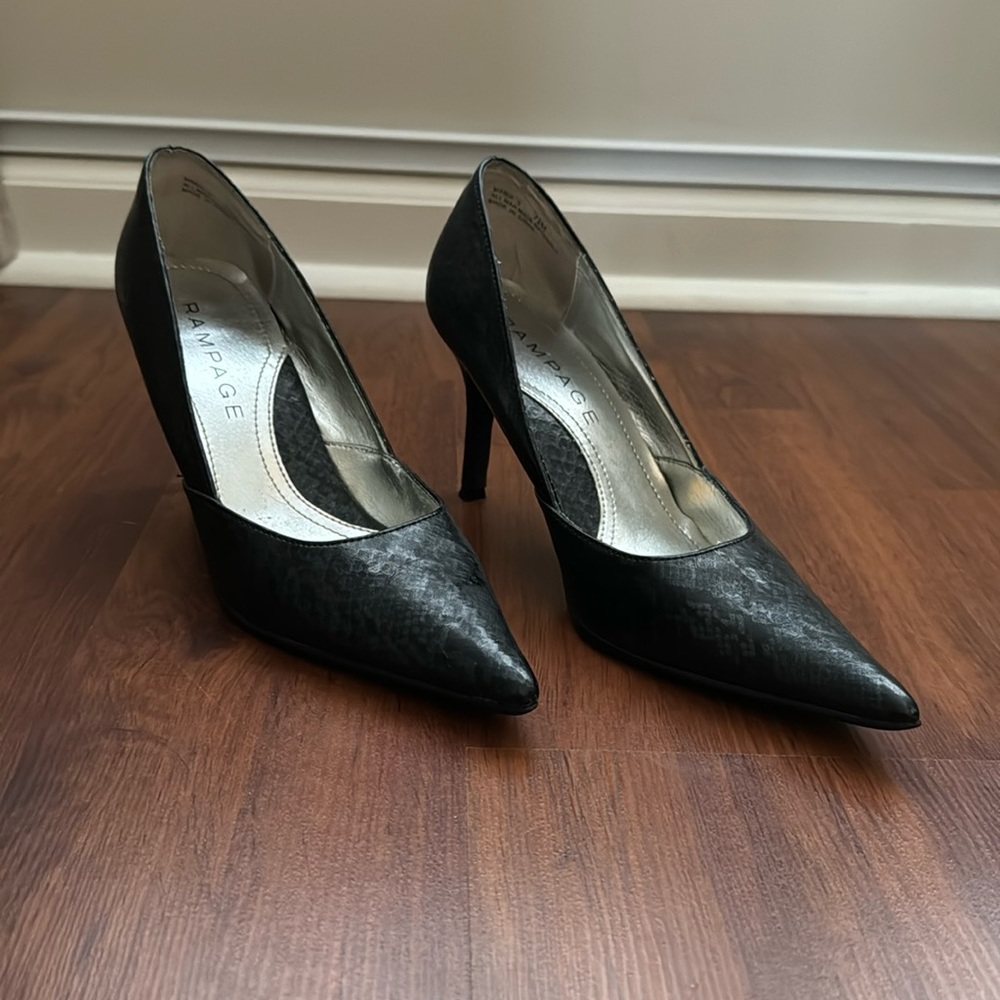 Rampage | Maria | Pointed Black Heels